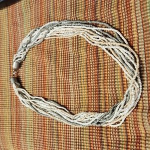Natural color Seed Bead Necklace